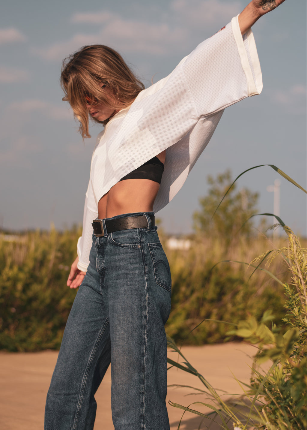 Blitz Crop Top - White